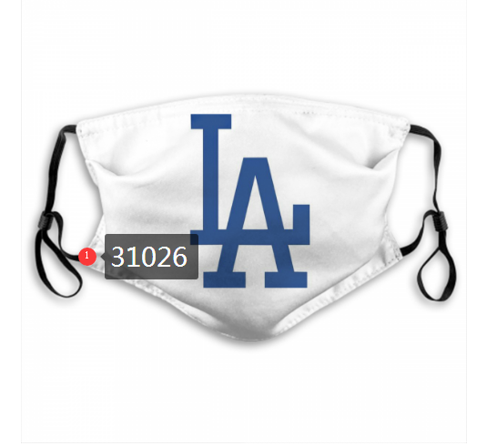 2020 Los Angeles Dodgers Dust mask with filter 56->mlb dust mask->Sports Accessory